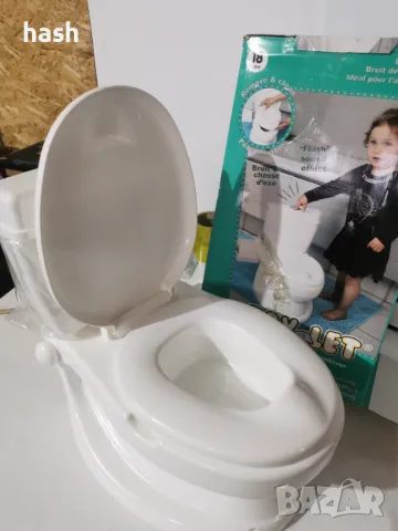 Toy-Let - Детска тоалетна - Детско гърне с реалистичен дизайн на тоалетна за възрастни, снимка 9 - За банята - 48432590