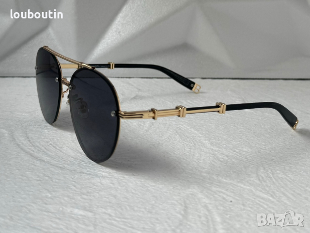 Balmain висок клас 1:1 кръгли слънчеви очила мъжки дамски унисекс, снимка 6 - Слънчеви и диоптрични очила - 44913841