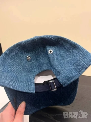 шапка с козирка деним ami, снимка 4 - Шапки - 50689114