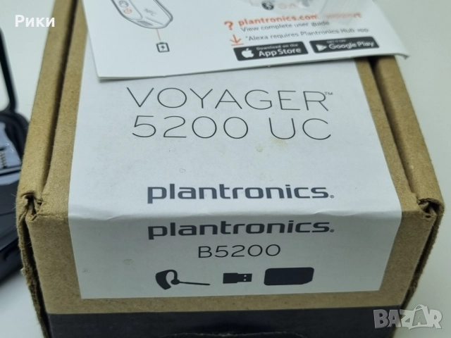 Хендсфри handsfree Bluetooth Plantronics, Voyager 5200 4 микрофона, Caller ID, Батерия 7ч., снимка 9 - Bluetooth слушалки - 52767639
