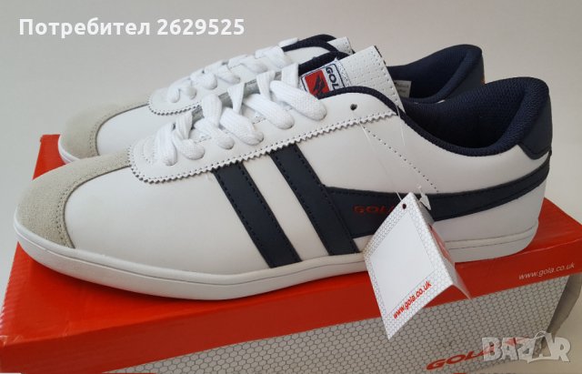 Нови в кутия Оригинални кецове Gola размер 45 естествена кожа