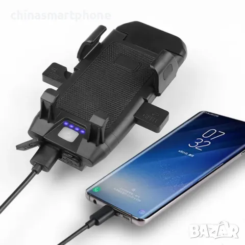 Фар за велосипед със стойка за телефон и Powerbanks 6000Lm, снимка 13 - Аксесоари за велосипеди - 48875663