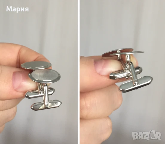 835 L Красиви модерни копчета за ръкавеи Сребро или Медицинска Стомана ? / Картие Знак, снимка 9 - Други - 51273450