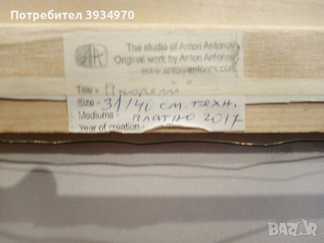 Картина Антон Антонов, снимка 5 - Картини - 43619333