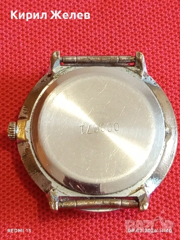 Стар механичен часовник РАКЕТА СССР работи много красив стилен дизайн 52863, снимка 6 - Антикварни и старинни предмети - 53399984