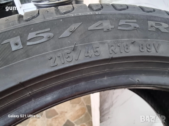 2бр летни гуми 215/45/18 PIRELLI L03839 , снимка 4 - Гуми и джанти - 51752567
