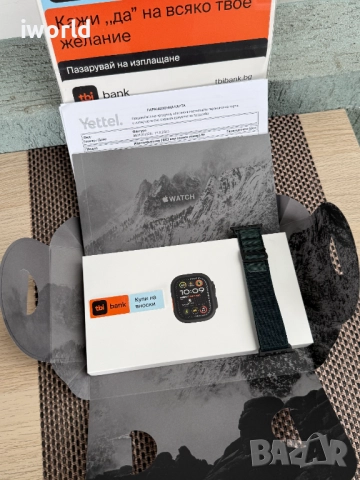 НОВ❌ 24М Гар‼️ Apple Watch ULTRA 2 ‼️Лизинг от 45лв/м‼️ 49mm Black Titanium ☎️
