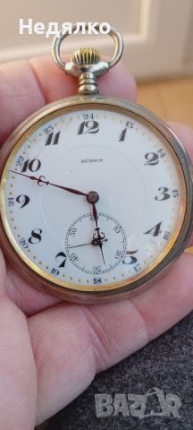 Джобен швейцарски часовник Buren,оригинал, снимка 1 - Антикварни и старинни предмети - 41406331