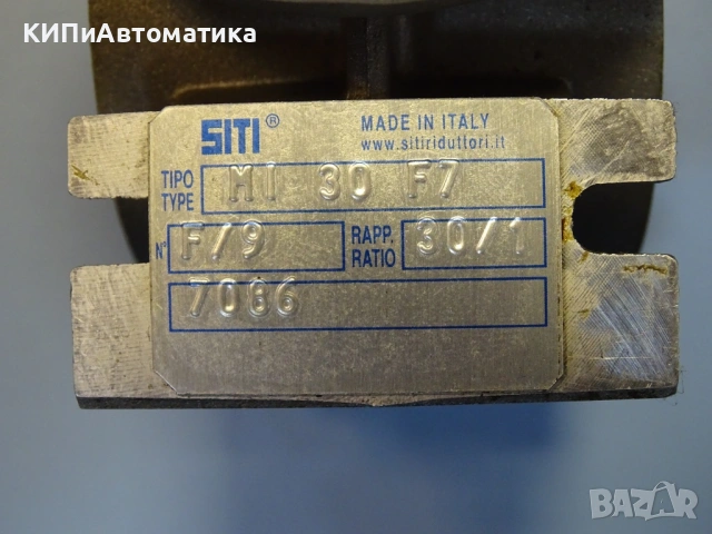 Червячен редуктор SITI MI 30 F7 Worm Reducer size-30 ratio-30, снимка 3 - Резервни части за машини - 53166180
