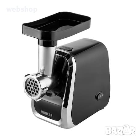 Месомелачка Muhler , 600W, Приставка за домати, 1.5 кг/ мин, смилане - 5 мм и 7 мм, Черна, снимка 6 - Месомелачки - 43240831