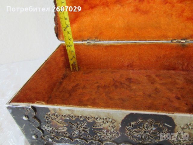 Страхотна стара голяма метална кутия, снимка 7 - Декорация за дома - 33070161