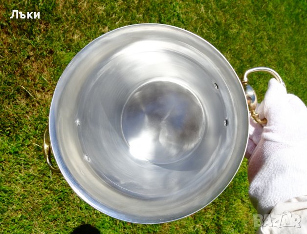 Френска медна шампаниера 1 кг.,5 литра. , снимка 6 - Антикварни и старинни предмети - 36774028