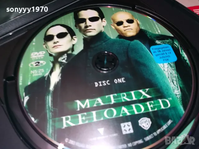 MATRIX RELOADED X2 DVD 1004251711, снимка 16 - DVD филми - 49848272