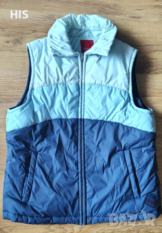 Детски елек Esprit, син, пухкав и мек, 10-11 год, снимка 3 - Детски якета и елеци - 52239921