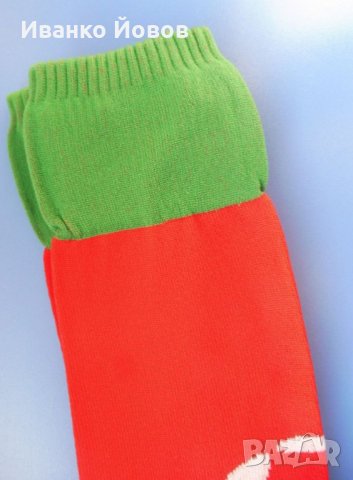 Чорапи ¾ спортни, футболни, червени със зелен кант, с надпис Загорка, национален отбор по футбол, снимка 4 - Футбол - 37017502