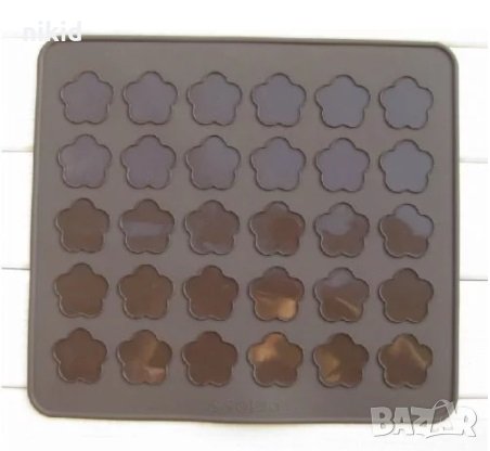 Цвете Френски Макарон сладки подложка килим форма силиконов молд, снимка 2 - Форми - 32500767