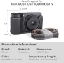 Нов Защитен калъф за Ricoh GR серия, отделящ капак, PU кожа, черен, снимка 4
