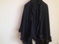 Черно асиметрично пончо, снимка 3
