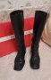 Черни дамски ботуши високи 38 номер естествена кожа, снимка 6