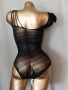 Черно еластично боди мрежа с отворено дъно , снимка 7