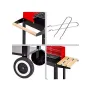 Преносимо барбекю Mercado Trade, За дървени въглища, С колелца, снимка 2