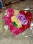 пъстро сърце със сапунени рози , снимка 1 - Декорация за дома - 43866939