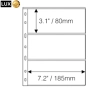 прозрачни резервни листи LUX за три билета 3C – 185x80 мм , опаковка от 10 броя - OPTIMA стандарт, снимка 2