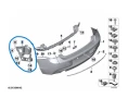 Оригинален заден денсен водач на бронята за BMW F22 F23 7285534, снимка 11