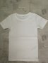 Бяла блуза с къс ръкав, българска, еластична , снимка 1 - Детски Блузи и туники - 40098215