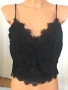 Ново Vero Moda Л размер Дамски Топ Потник Корсет Черен Дантела Еластичен Елегантен Вечерен, снимка 3