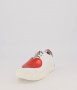 Love Moschino, Кожени спортни обувки със сърцевидна апликация, Бял/Червен, снимка 7