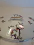френски супник терин с рози и райски птици Limoges   8/2, снимка 3