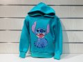 Нов мъжки суичър с дигитален печат Стич (Stitch) в зелен цвят, снимка 7
