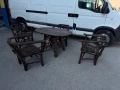 Комплект столове с маса Ръчна изработка , снимка 6