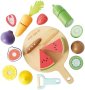Нов Le Toy Van  Дървен Сет за Игра Деца Плодове и Зеленчуци, 18 Части