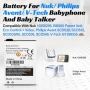 Нова Батерия 1100mAh 3.7V за Philips Avent V-Tech SCD530/SCD535/SCD536, снимка 2