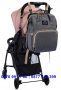 Чанта за количка тип раница с повивалник - Раница за бебешки принадлежности - КОД 3696, снимка 7