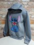 Нов детски суичър с дигитален печат Стич (Stitch) в тъмносив цвят, снимка 8