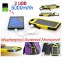 Външна батерия Amio Power Bank 20000 mAh Solar с 2 USB порта, светодиоден фенер,водоустойчива, снимка 11