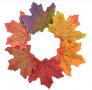 25 бр Изкуствени есенни листа листо за декорация и украса от текстил кленови, снимка 8