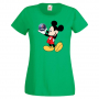 Дамска тениска Mickey Mouse SAAB .Подарък,Изненада,, снимка 3