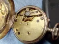 Стар СРЕБЪРЕН ДЖОБЕН ЧАСОВНИК СРЕБРО 800 с КРАСИВО РЪЧНО ГРАВИРАН КОРПУС и КАПАК 48862, снимка 9