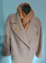 Вълнено Бежово палто "C&A" и аксесоар с бижу / голям размер , снимка 10