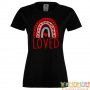 Дамска тениска Свети Валентин Loved, снимка 3
