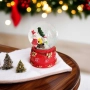 6237 Коледно преспапие с Дядо Коледа снежна топка, 7 см, снимка 2