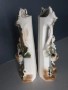 2бр чифт фигурални вази 27см/стари немски порцеланови вази с фигури/селяни с кошници, снимка 8