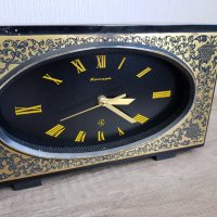 Настолен часовник Янтар  кварц, снимка 2 - Антикварни и старинни предмети - 34609051