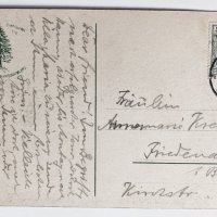 Стара черно-бяла картичка Оберхарц 1913, снимка 2 - Филателия - 44124557