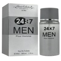 24х7 Мъжки парфюм с дълготраен аромат - 100мл, снимка 1 - Мъжки парфюми - 43367224