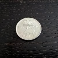 Монета - Холандия - 25 цента | 1980г., снимка 1 - Нумизматика и бонистика - 27873264